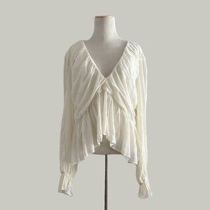 Free People Daia Flowy Top in Frenchnilla